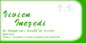 vivien inczedi business card